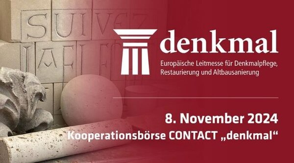 Pozvánka na mezinárodní burzu CONTACT „denkmal“ v Lipsku