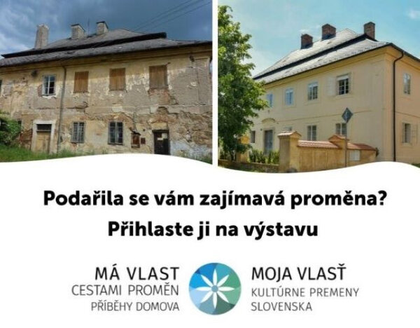 Výzva k přihlášení proměny do projektu Má vlast cestami proměn