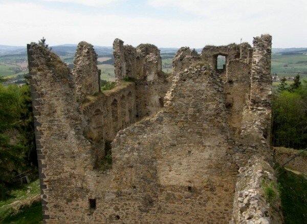 Zřícenina hradu Helfenburk u Bavorova, palác