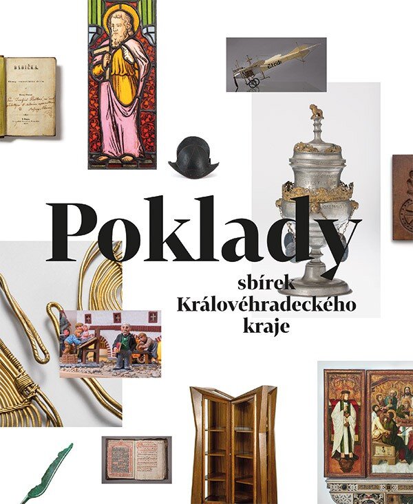Přebal knihy Poklady sbírek Královéhradeckého kraje, vydané v roce 2019 Regionálním muzeem a galerií v Jičíně