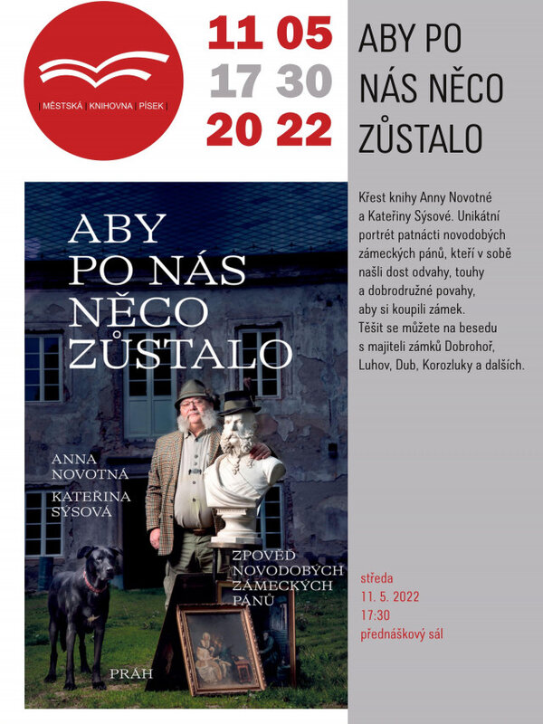 Křest knihy je naplánován na 11. května od 17.30 hodin v Městské knihovně v Písku.