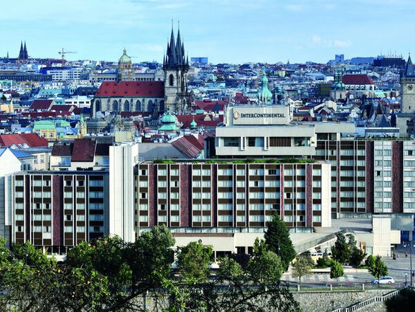 Letecký pohled na hotel Intercontinental