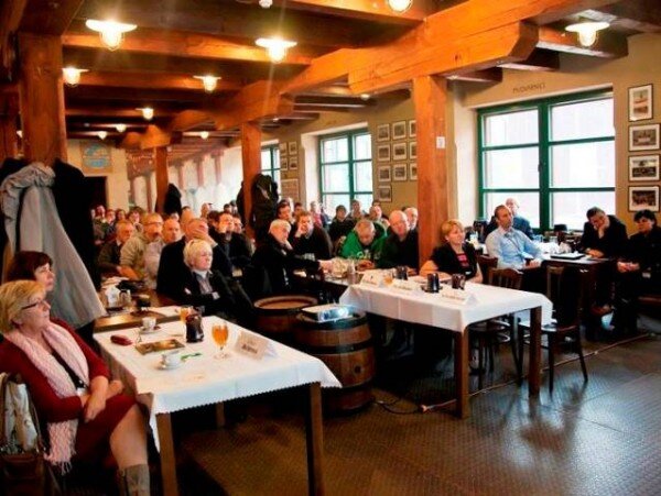 Konference o historických pivovarech se konala v restauraci U Orloje v Chrámu chmele a piva v Žatci.