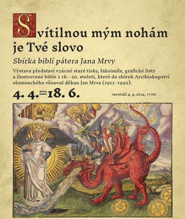 Pozvánka na výstavu Svítilnou mým nohám je tvé slovo